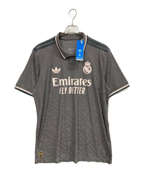 adidas（アディダス）adidas (アディダス) レアル・マドリード 24/25 サードユニフォーム / ゲームシャツ グレー サイズ:3XL 未使用品の古着・服飾アイテム