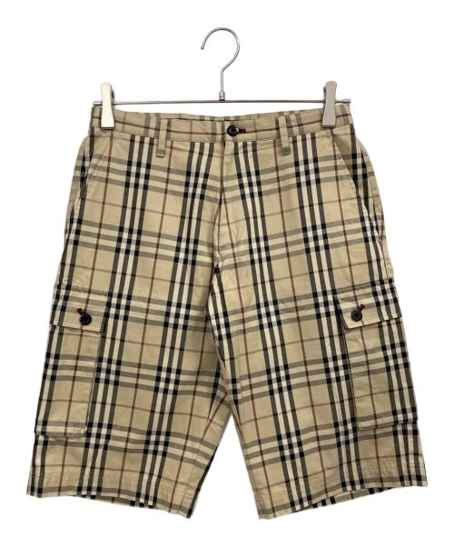 BURBERRY BLACK LABEL（バーバリーブラックレーベル）BURBERRY BLACK LABEL (バーバリーブラックレーベル) ノバチェックハーフパンツ カーキ サイズ:W73の古着・服飾アイテム