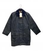Barbourバブアー）の古着「BORDER WAXED COTTON / ワックスコットンコート」｜ネイビー