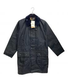 Barbour（バブアー）の古着「BORDER WAXED COTTON / ワックスコットンコート」｜ネイビー