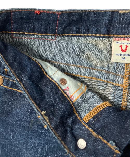 TRUE RELIGION（トゥルー レリジョン）TRUE RELIGION (トゥルー レリジョン) デニムミニスカート インディゴ サイズ:24の古着・服飾アイテム