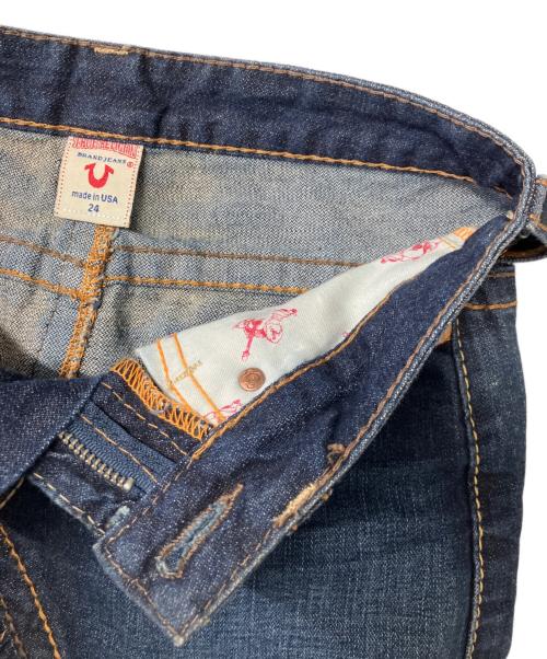 TRUE RELIGION（トゥルー レリジョン）TRUE RELIGION (トゥルー レリジョン) デニムミニスカート インディゴ サイズ:24の古着・服飾アイテム