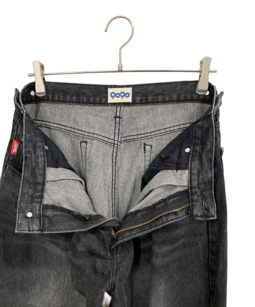 9090（9090）9090 (9090) King Logo Buggy Denim Pants / デニムパンツ インディゴ サイズ:Lの古着・服飾アイテム