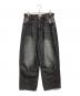 9090（9090）の古着「King Logo Buggy Denim Pants / デニムパンツ」｜インディゴ