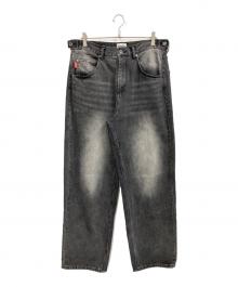 9090（9090）の古着「King Logo Vintage Tapered Pants / デニムパンツ」｜インディゴ