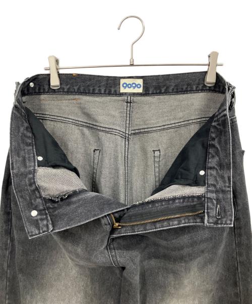 9090（9090）9090 (9090) King Logo Vintage Tapered Pants / デニムパンツ インディゴ サイズ:Lの古着・服飾アイテム