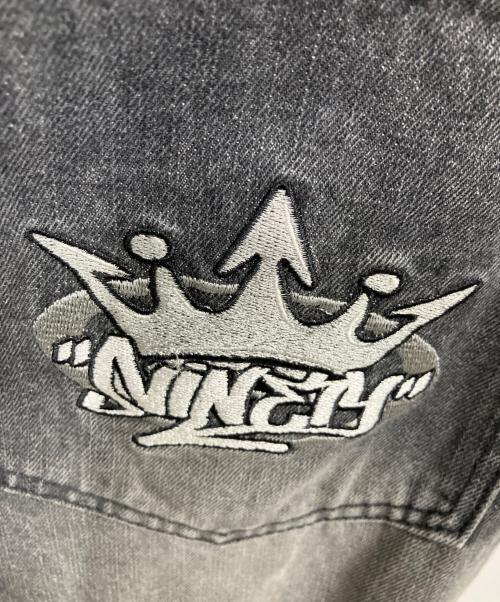 9090（9090）9090 (9090) King Logo Vintage Tapered Pants / デニムパンツ インディゴ サイズ:Lの古着・服飾アイテム