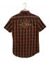 HARLEY-DAVIDSON (ハーレーダビッドソン)  Plaid Slim Fit Short Sleeve Shirt / 半袖シャツ ブラウン サイズ:S：5000円