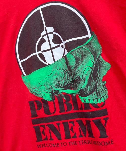SUPREME（シュプリーム）Supreme (シュプリーム) public enemy / Tシャツ レッド サイズ:Mの古着・服飾アイテム