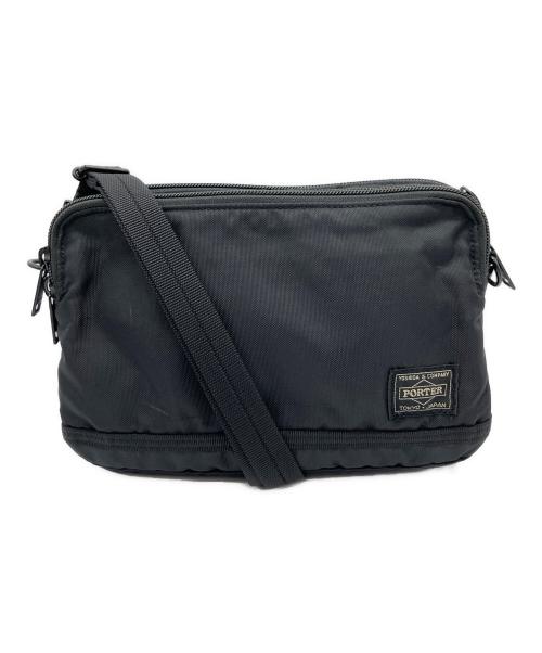 PORTER（ポーター）PORTER (ポーター) FLASH ショルダーバッグ ブラックの古着・服飾アイテム