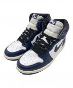 NIKEナイキ）の古着「Air Jordan 1 Retro High OG "Midnight Navy" / ハイカットスニーカー」｜ネイビー×ホワイト