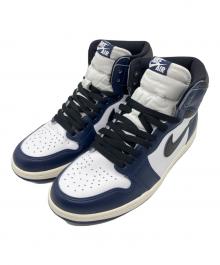 NIKE（ナイキ）の古着「Air Jordan 1 Retro High OG "Midnight Navy" / ハイカットスニーカー」｜ネイビー×ホワイト