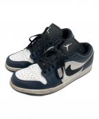 NIKEナイキ）の古着「GS Air Jordan 1 Low(GS エアジョーダン1 ロー)」｜ホワイト×ネイビー