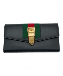 GUCCI（グッチ）の古着「コンチネンタルウォレット / 長財布」｜ブラック