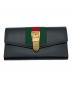 GUCCI（グッチ）の古着「コンチネンタルウォレット / 長財布」｜ブラック