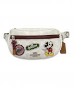 COACH×DISNEYコーチ×ディズニ―）の古着「ウエストバッグ」｜ホワイト