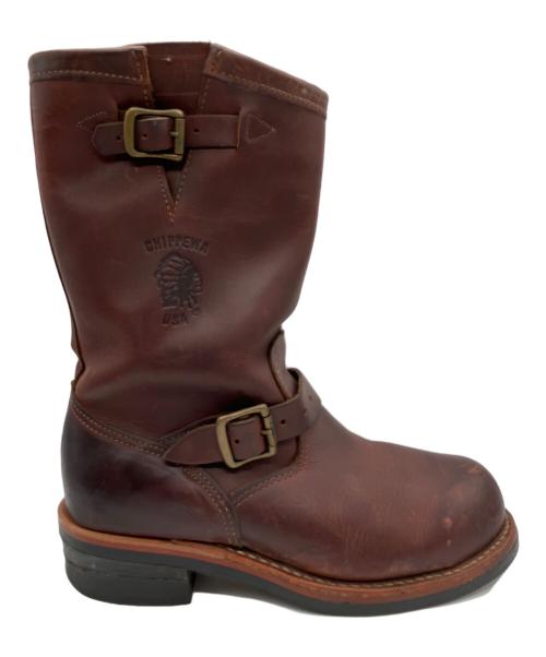 CHIPPEWA（チペワ）CHIPPEWA (チペワ) エンジニアブーツ ブラウン サイズ:8Ｅの古着・服飾アイテム