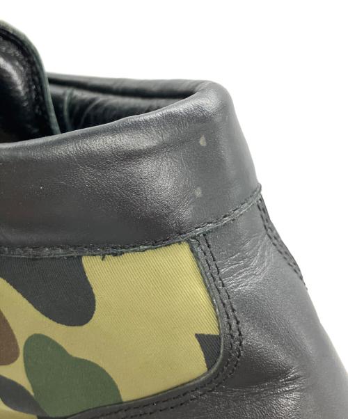 A BATHING APE（アベイシングエイプ）A BATHING APE (アベイシングエイプ) 5ホールブーツ ブラック サイズ:US 8の古着・服飾アイテム