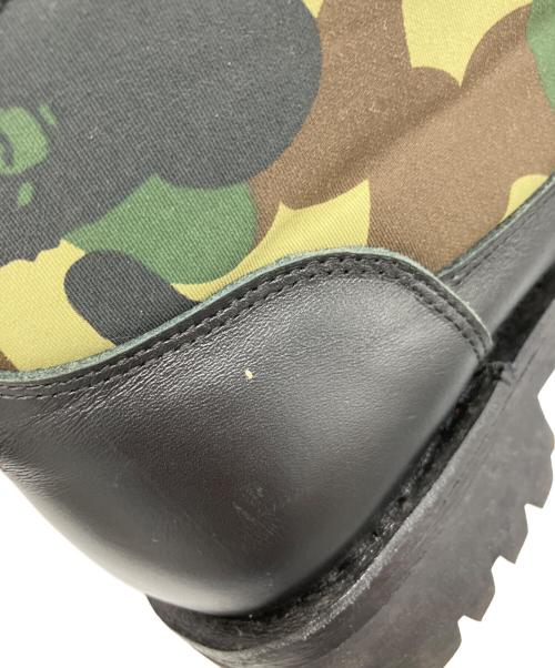A BATHING APE（アベイシングエイプ）A BATHING APE (アベイシングエイプ) 5ホールブーツ ブラック サイズ:US 8の古着・服飾アイテム