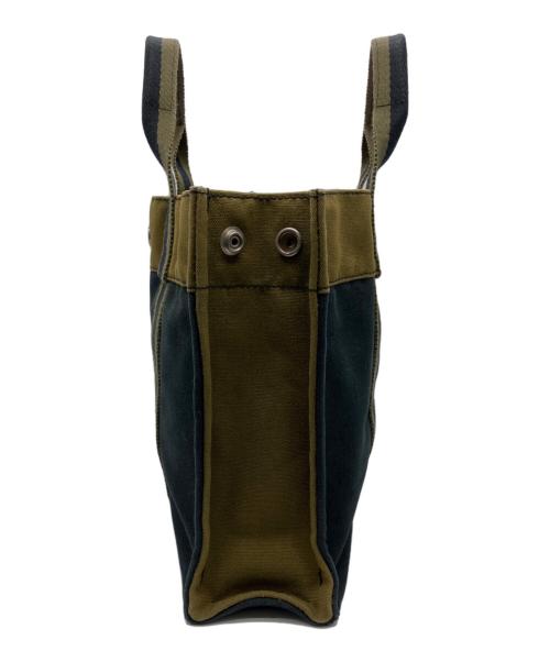 HERMES（エルメス）HERMES (エルメス) フールトゥPM ハンドバッグ ネイビー×オリーブの古着・服飾アイテム