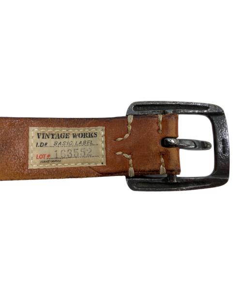 VINTAGE WORKS（ヴィンテージワークス）VINTAGE WORKS (ヴィンテージワークス) AVIREX (アヴィレックス) レザーベルト ブラウンの古着・服飾アイテム