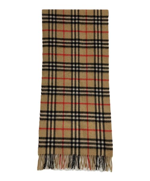 Burberry's（バーバリーズ）Burberry's (バーバリーズ) ノバチェック カシミヤマフラー ブラウンの古着・服飾アイテム