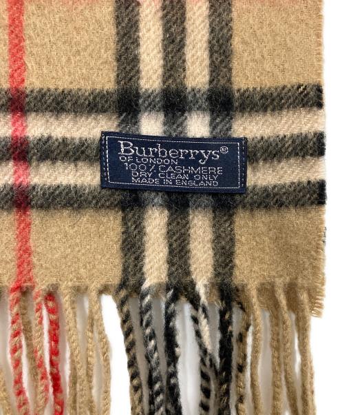Burberry's（バーバリーズ）Burberry's (バーバリーズ) ノバチェック カシミヤマフラー ブラウンの古着・服飾アイテム