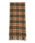 Burberry's (バーバリーズ) ノバチェック カシミヤマフラー ブラウン：6000円