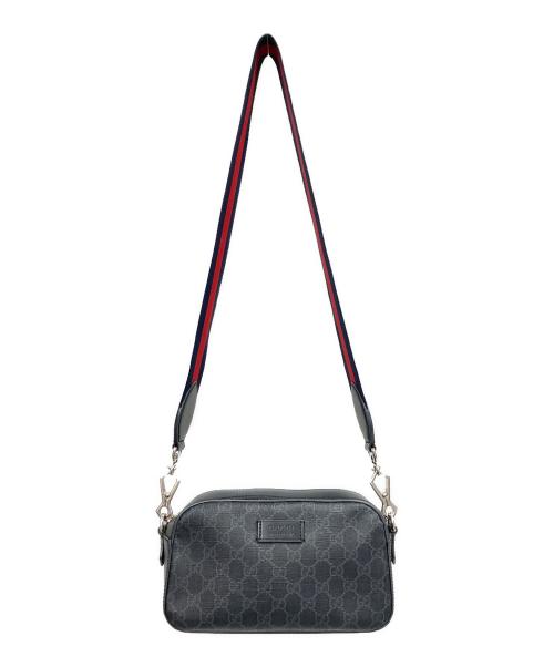 GUCCI（グッチ）GUCCI (グッチ) GGスプリーム ショルダーバッグ グレーの古着・服飾アイテム