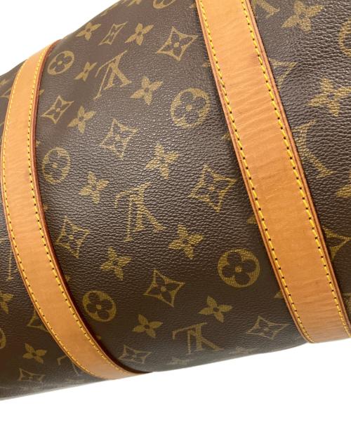 LOUIS VUITTON（ルイ ヴィトン）LOUIS VUITTON (ルイ ヴィトン) キーポル・バンドリエール55 / ボストンバッグ ブラウンの古着・服飾アイテム