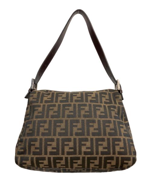 FENDI（フェンディ）FENDI (フェンディ) ズッカ マンマバケット / セミショルダーバッグ ブラウンの古着・服飾アイテム