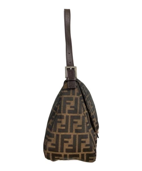 FENDI（フェンディ）FENDI (フェンディ) ズッカ マンマバケット / セミショルダーバッグ ブラウンの古着・服飾アイテム