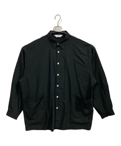 digawel（ディガウェル）DIGAWEL (ディガウェル) Side pocket L/S shirt / 長袖シャツ ブラック サイズ:1の古着・服飾アイテム