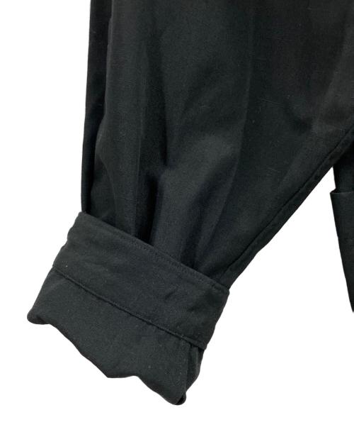 digawel（ディガウェル）DIGAWEL (ディガウェル) Side pocket L/S shirt / 長袖シャツ ブラック サイズ:1の古着・服飾アイテム