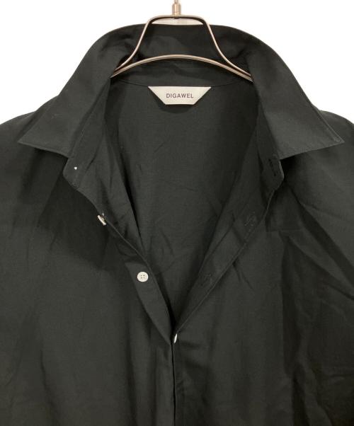 digawel（ディガウェル）DIGAWEL (ディガウェル) Side pocket L/S shirt / 長袖シャツ ブラック サイズ:1の古着・服飾アイテム