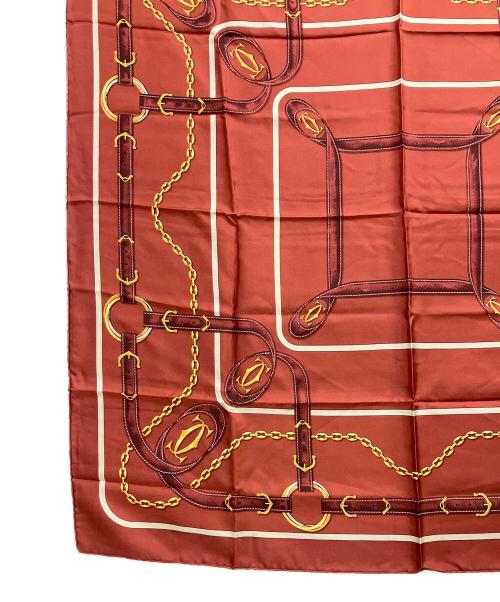 Cartier（カルティエ）Cartier (カルティエ) must de Cartier / シルクスカーフ レッドの古着・服飾アイテム