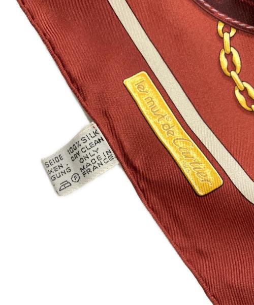 Cartier（カルティエ）Cartier (カルティエ) must de Cartier / シルクスカーフ レッドの古着・服飾アイテム