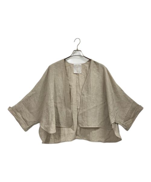 BEARDSLEY（ビアズリー）BEARDSLEY (ビアズリー) リネンブラウス ベージュ サイズ:FREEの古着・服飾アイテム