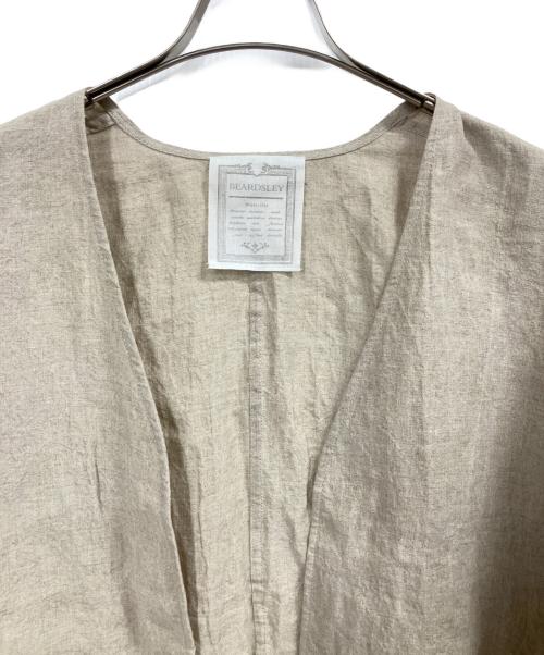BEARDSLEY（ビアズリー）BEARDSLEY (ビアズリー) リネンブラウス ベージュ サイズ:FREEの古着・服飾アイテム
