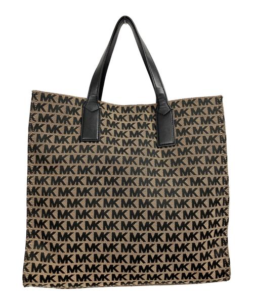 MICHAEL KORS（マイケルコース）MICHAEL KORS (マイケルコース) KENLY ケンリー ラージ 2WAYバッグ ブラック×ベージュの古着・服飾アイテム