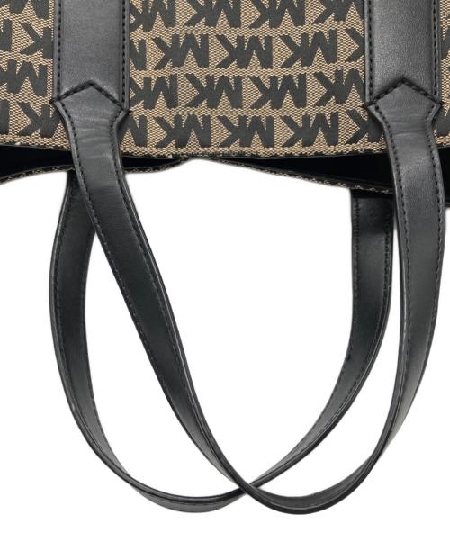 MICHAEL KORS（マイケルコース）MICHAEL KORS (マイケルコース) KENLY ケンリー ラージ 2WAYバッグ ブラック×ベージュの古着・服飾アイテム