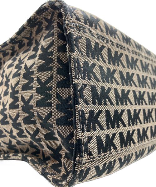 MICHAEL KORS（マイケルコース）MICHAEL KORS (マイケルコース) KENLY ケンリー ラージ 2WAYバッグ ブラック×ベージュの古着・服飾アイテム