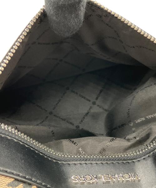 MICHAEL KORS（マイケルコース）MICHAEL KORS (マイケルコース) KENLY ケンリー ラージ 2WAYバッグ ブラック×ベージュの古着・服飾アイテム