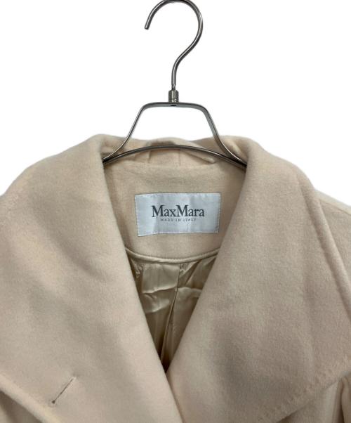 MaxMara（マックスマーラ）MaxMara (マックスマーラ) カシミア混ウールコート ピンク サイズ:38の古着・服飾アイテム