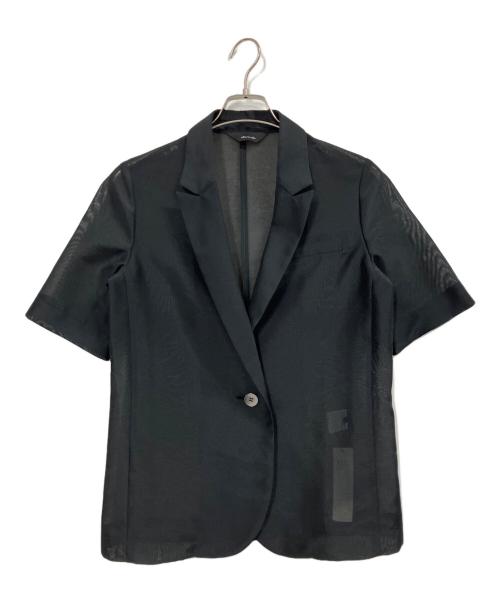 allureville（アルアバイル）allureville (アルアバイル) シャツジャケット ブラック サイズ:2 未使用品の古着・服飾アイテム