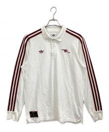 adidas（アディダス）の古着「アーセナル テラスアイコン 長袖ポロシャツ」｜ホワイト