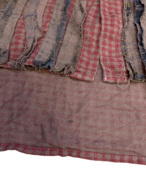 Rebuild by Needles（リビルドバイニードルス）Rebuild by Needles (リビルドバイニードルス) Flannel Shirt Ribbon Wide Shirt ボルドー サイズ:表記無しの古着・服飾アイテム