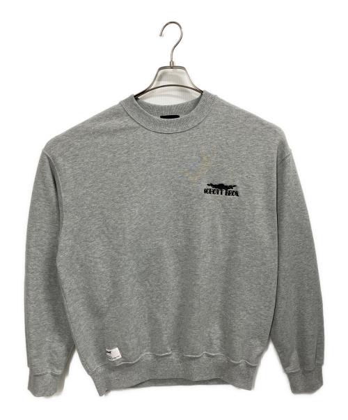 Schott（ショット）Schott (ショット) SHAKE HAND SNAKE CREW SWEAT / スウェット グレー サイズ:Lの古着・服飾アイテム