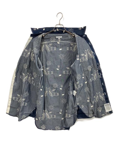 Engineered Garments（エンジニアド ガーメンツ）Engineered Garments (エンジニアド ガーメンツ) 刺繍長袖シャツ インディゴ サイズ:Mの古着・服飾アイテム