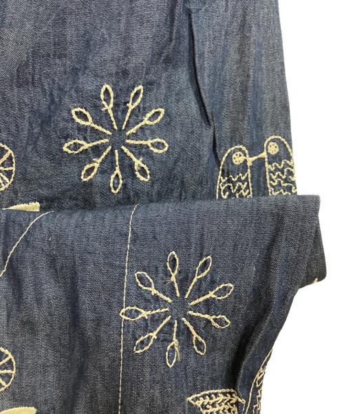 Engineered Garments（エンジニアド ガーメンツ）Engineered Garments (エンジニアド ガーメンツ) 刺繍長袖シャツ インディゴ サイズ:Mの古着・服飾アイテム